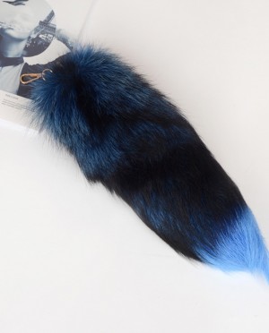 Fox Fur Tail Pendant Bag Charm