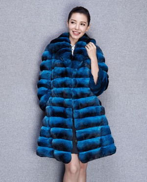 3/4 Length Chinchilla Fur Coat