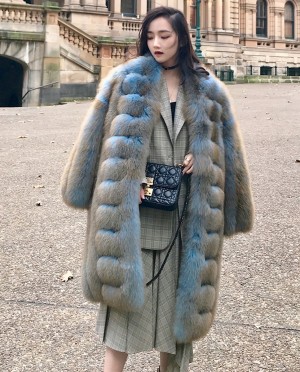 Fox Fur Long Coat