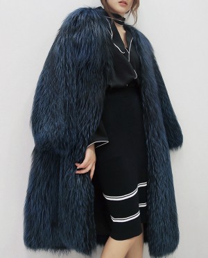 Silver Fox Fur Coat