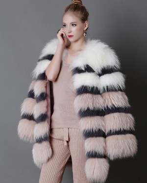 3/4 Length Fox Fur Coat