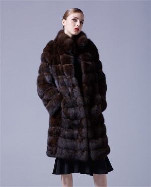 Sable Fur Long Coat
