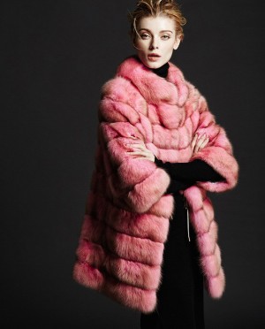 Pink Sable Fur Coat