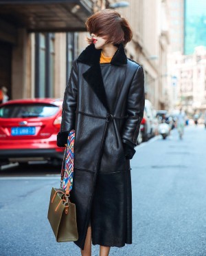 Full Length Shearling Sheepskin Coat