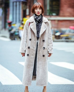 Full Length Shearling Lambwool Coat