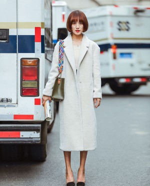 Full Length Shearling Lambwool Coat