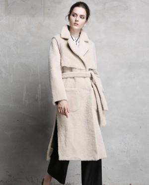 3/4 Length Shearling Sheepskin Coat