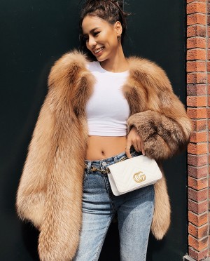 Chocolate Fox Fur Jacket