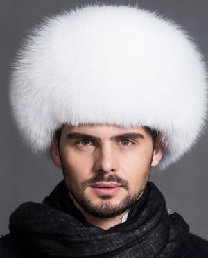 Mens Fox Fur Trapper Hat