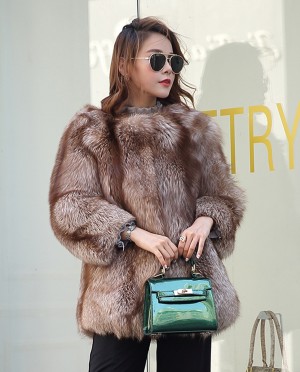Chocolate Fox Fur Jacket