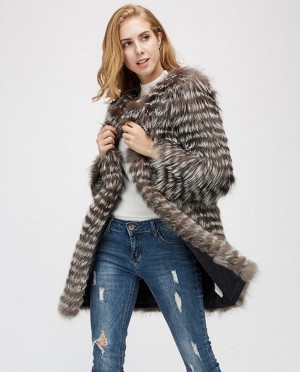 Silver Fox Fur Jacket