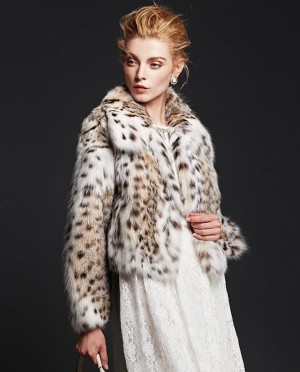 Cropped Lynx Fur Jacket