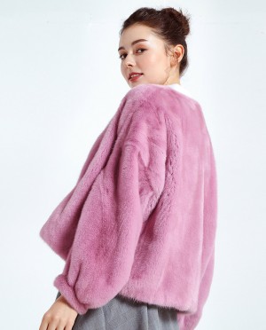 Cropped Mink Fur Jacket