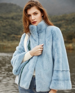 Cropped Mink Fur Jacket