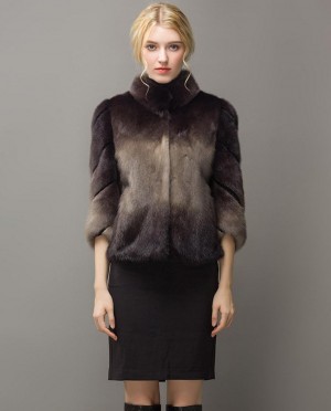 Cropped Mink Fur Jacket
