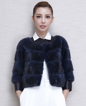 Cropped Mink Fur Jacket