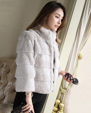 Sheared Rabbit Fur Jacket