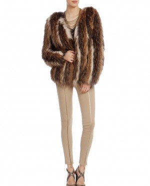 Raccoon Fur Knitted Jacket