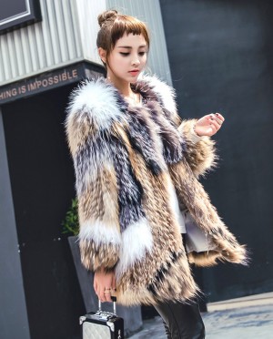 Knitted Raccoon Fur / Fox Fur Jacket