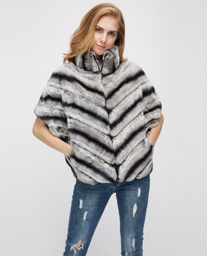 Batwing Rex Rabbit Fur Jacket