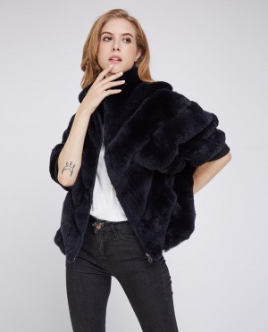 Batwing Rex Rabbit Fur Jacket