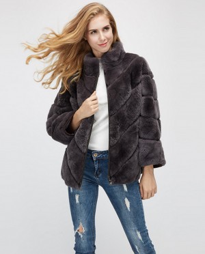 Batwing Rex Rabbit Fur Jacket