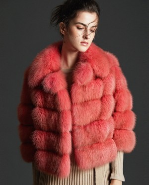 Cropped Sable Fur Jacket