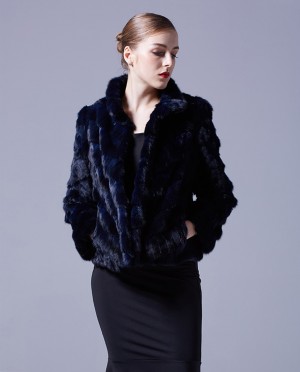 Cropped Sable Fur Jacket
