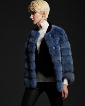 Blue Sable Fur Jacket