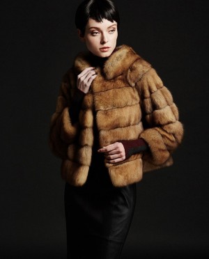 Golden Sable Fur Jacket
