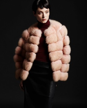 Creamy Sable Fur Jacket