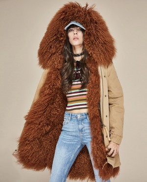 Mongolian Fur Hooded Parka