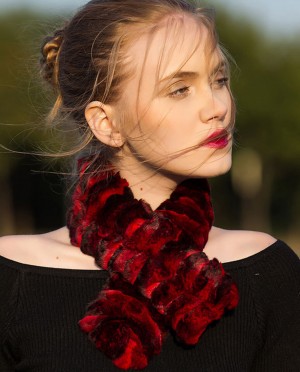 Chinchilla Fur Scarf Neckwarmer