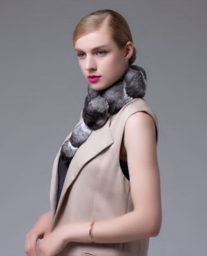 Chinchilla Fur Scarf, Collar