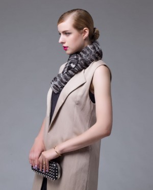 Chinchilla Fur Scarf, Collar
