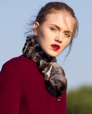 Chinchilla Fur Scarf, Wrap