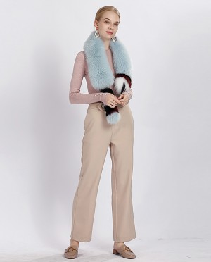 Tailed Fox Fur Scarf