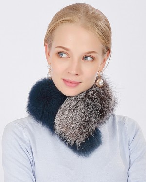 Two-tone Fox Fur Scarf