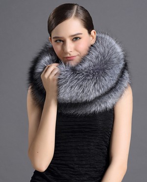 Fox Fur Scarf Neck Warmer Stole