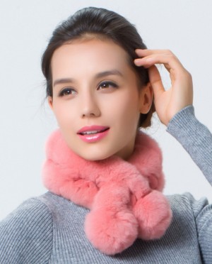 Rex Rabbit Fur Scarf Muffler