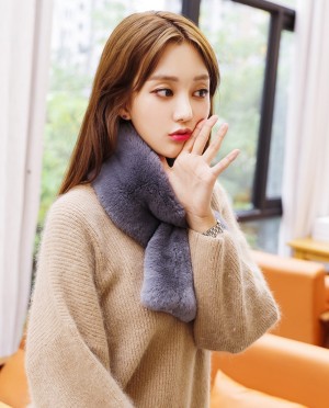 Rex Rabbit Fur Scarf