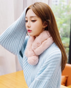 Rex Rabbit Fur Scarf