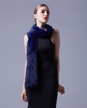 Knitted Sable Fur Scarf