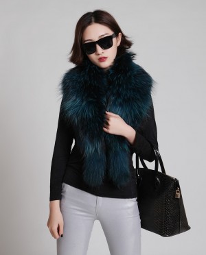 Raccoon Fur Shawl