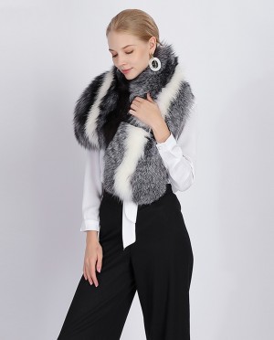 Belted Fox Fur Stole