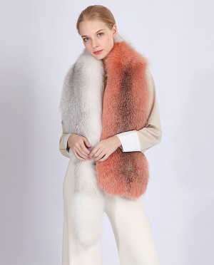 Two-tone Fox Fur Stole