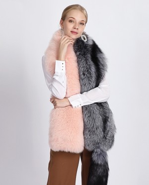 Two-tone Fox Fur Stole
