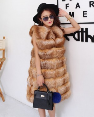 Red Fox Fur Gilet