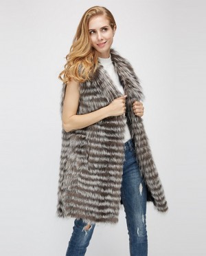Silver Fox Fur Vest