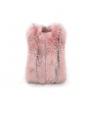 Womens Raccoon Fur Gilet